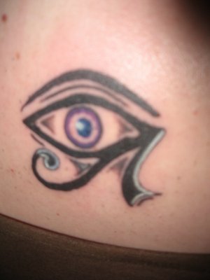 egyptian tattoo. eye of horus tattoo.