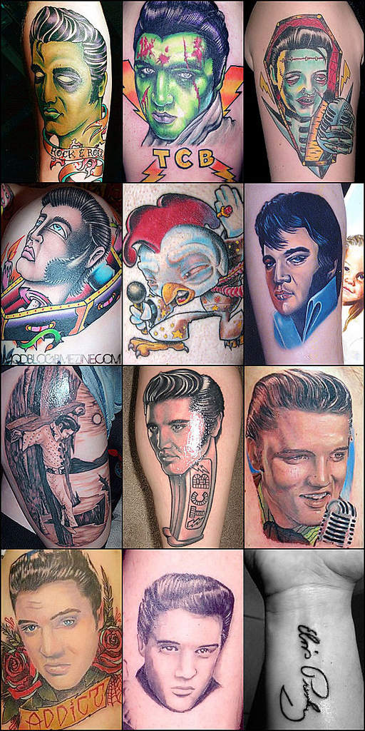  tattoos music note tattoos and of course todays Elvis Tattoos Designs 