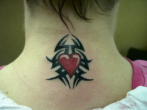 cross tattoos for women on back of neck. Other common meanings attached to the cross tattoo is for life and 