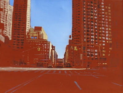 Jean-Marc Dallanegra - Ombre et Lumière Manhattan II - Huile sur toile - 89x116 cm - 2009