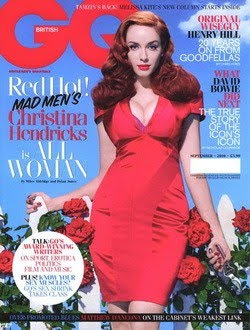 Christina Hendrick Topless GQ Photo on Magazine