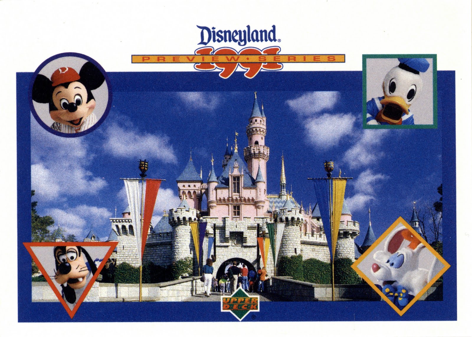 Vintage Disneyland Tickets: Disneyland 1991 Preview Series Passport & Cards
