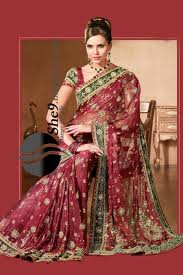 saree for winter wedding