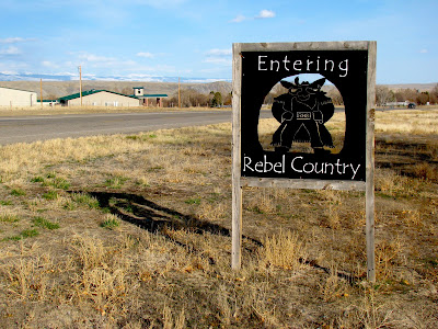 Rebel mascot for Basin, Wyoming