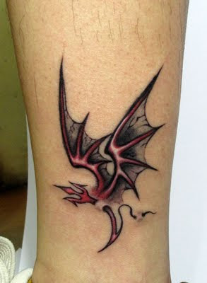 Wings of Dragon Tattoo design without Head