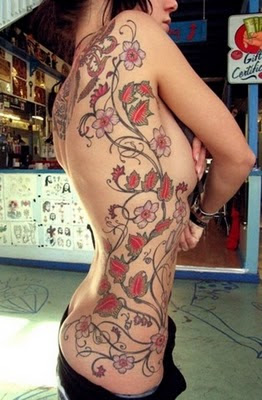 Japanese Flower Tattoo Full Body 