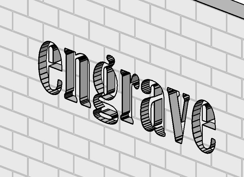 Revit Rants 3D Engraved Model Text