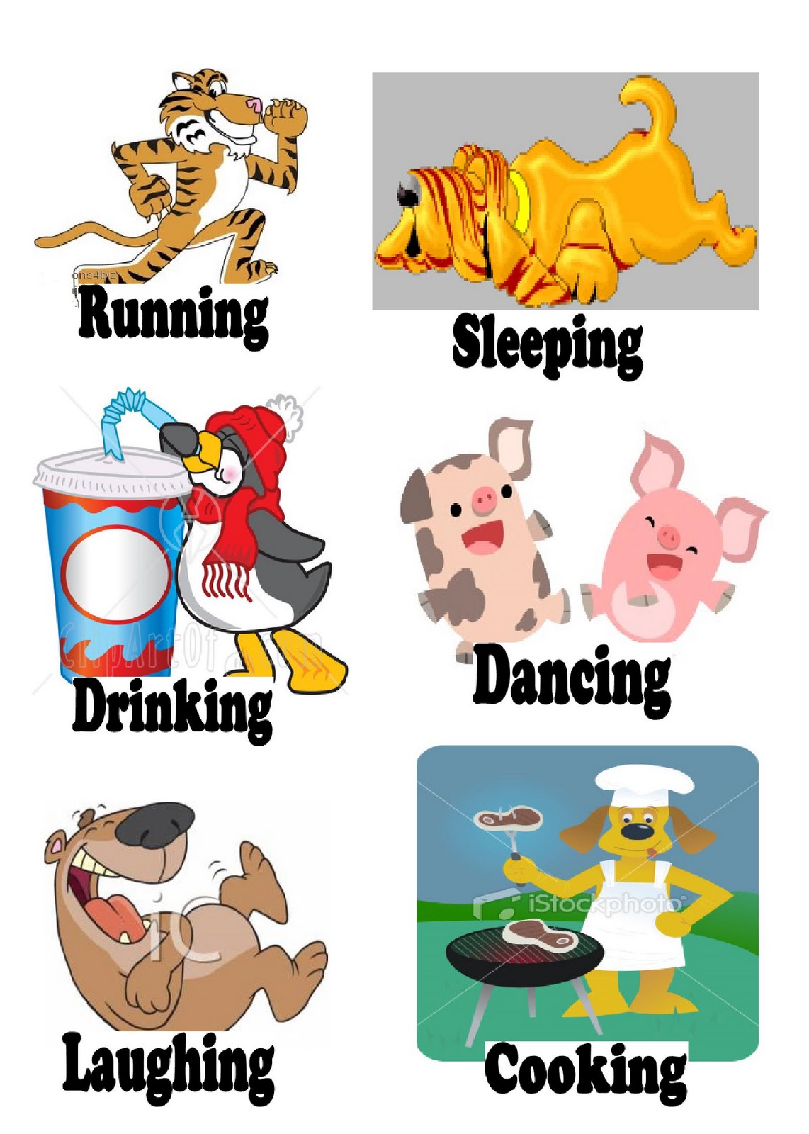 ENGLISH LESSONS - Children: LESSON 27 - Present Progressive Tense