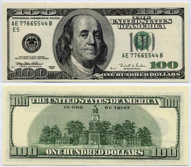 fake 100 dollar bill template