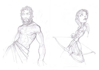 Brett Nienburg Sketch Blog: Greek Gods