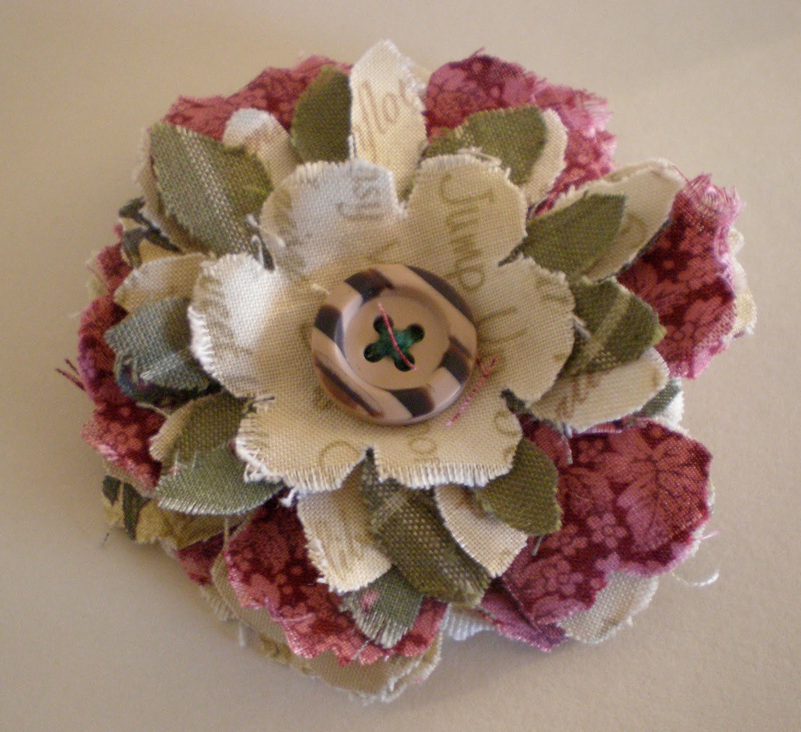 Creative Chatter New Direction...Making Shabby Fabric Flower Brooches!!