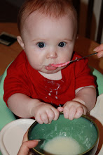 First BATH of....I mean, BOWL of cereal!