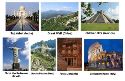 images to the world's seven wonders