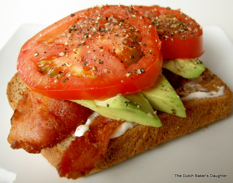 The Dutch Baker's Daughter Bacon, Tomato and Avocado Sandwich....