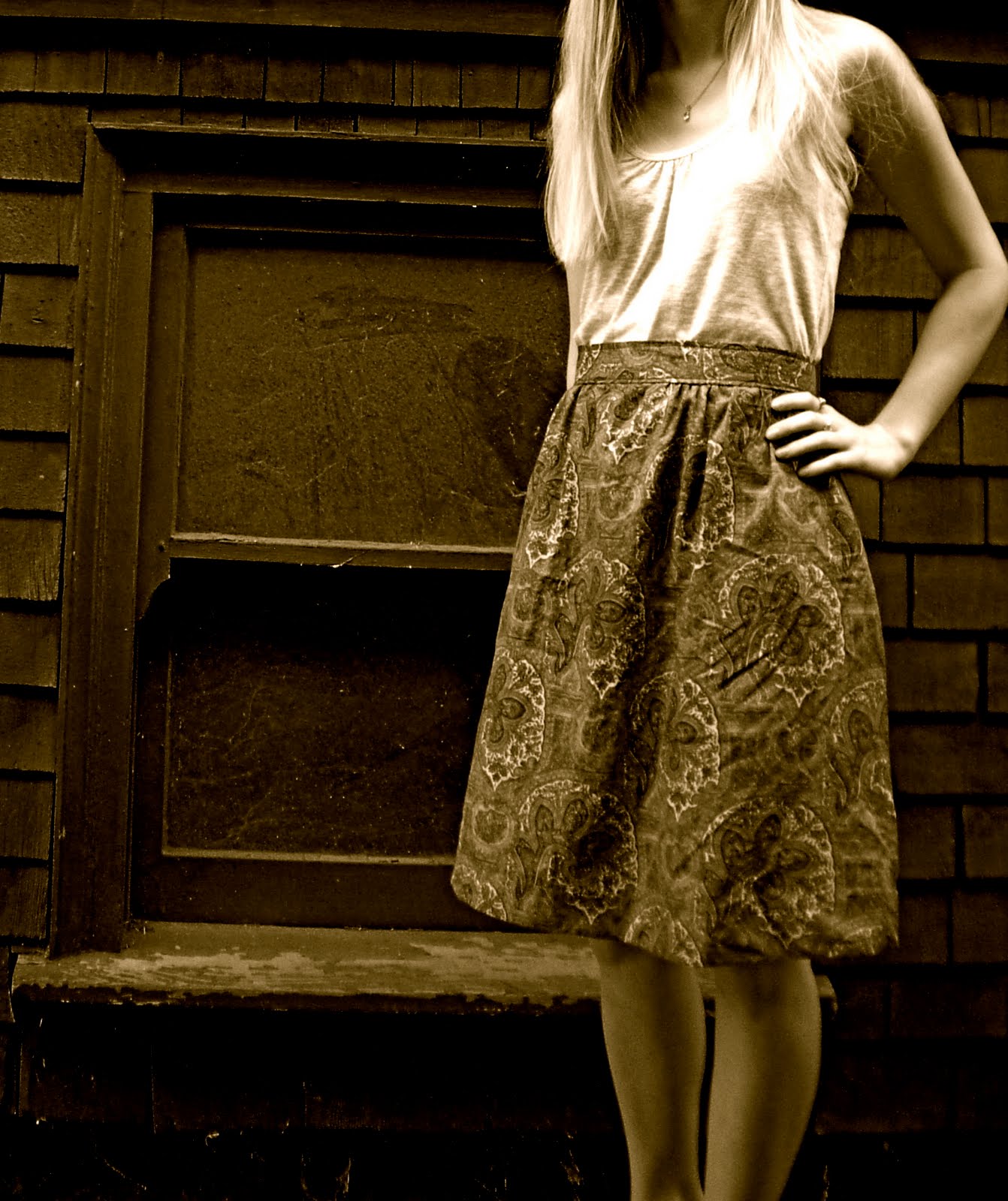 Ruffles and Roses Summer of Skirts Men's Dress Shirt Refashion Tutorial