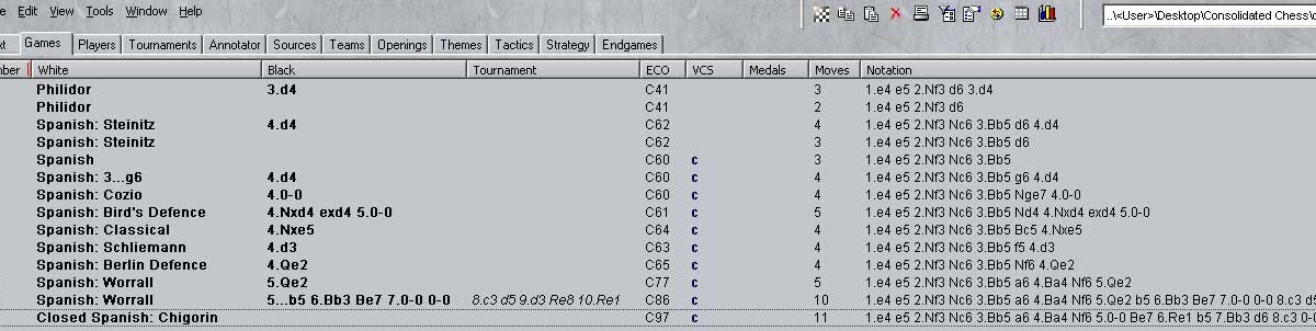 How can I display Sidelines in Chessbase for reference. I only