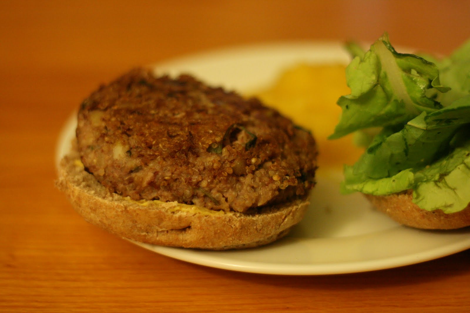 Laine's Recipe Box Quinoa, Red Bean, and Walnut Burgers
