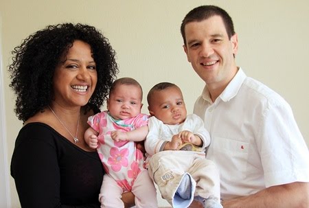 Black and White Newborn Twins?
