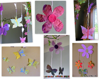 Easy Kids Crafts, Paper Chain Faeries, Flowers, Butterflies