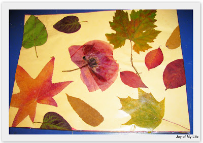 fall foliage place mat kids crafts