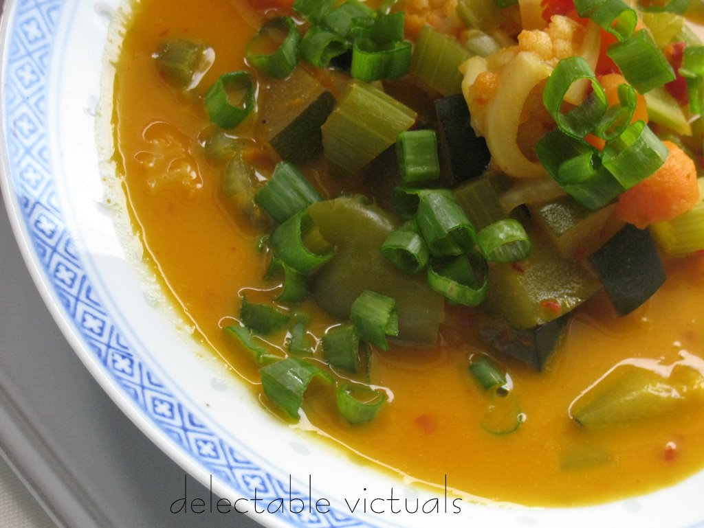 Delectable Victuals Thai Zucchini, Bell Pepper Soup