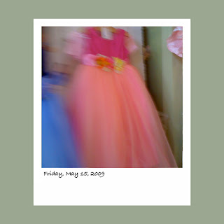 iPhone polaroid, little girl's party dress