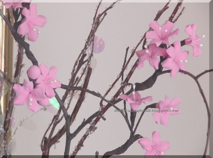 Cherry Blossom Craft Bottle Painting Cherry Blossom Craft Bottle Painting