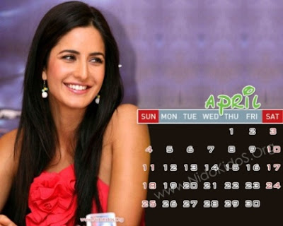 Katrina Kaif 2010 Desktop Calendar Pictures