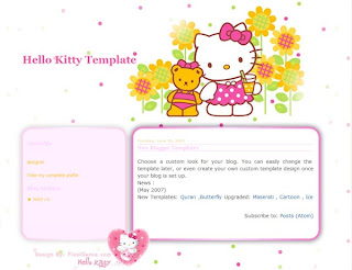 hello kitty template free