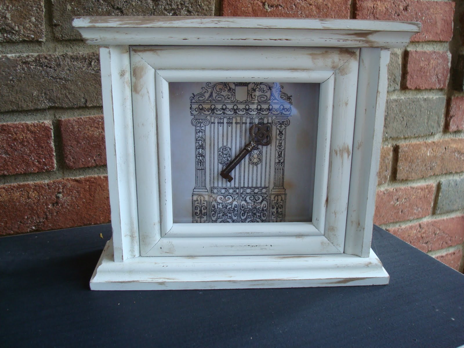 Closet Crafter Old Clock Into Shadow Box