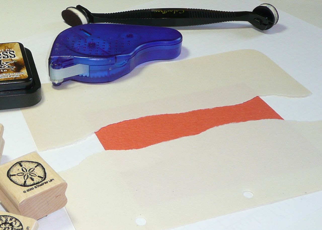 Lift Bridge Cards and Crafts Tutorial how to mask with paper and