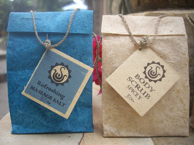 REFRESHING MASSAGE SALT AND BODY SCRUB SPICEY, PAPER BAG PACKAGING