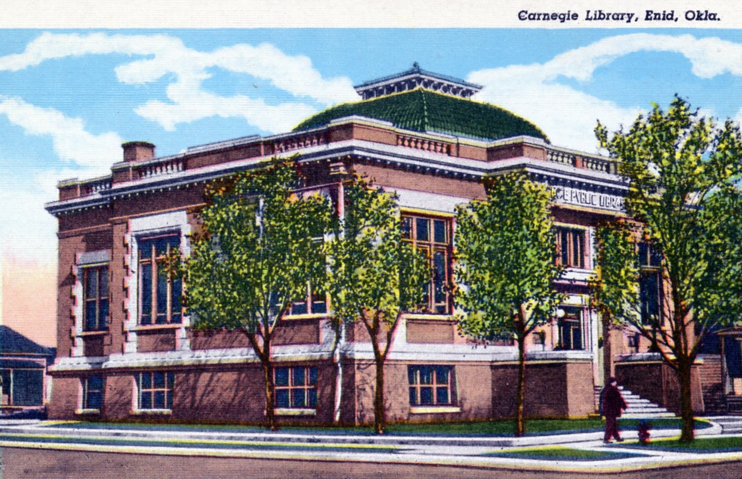 Library Postcards Carnegie Library, Enid, Oklahoma