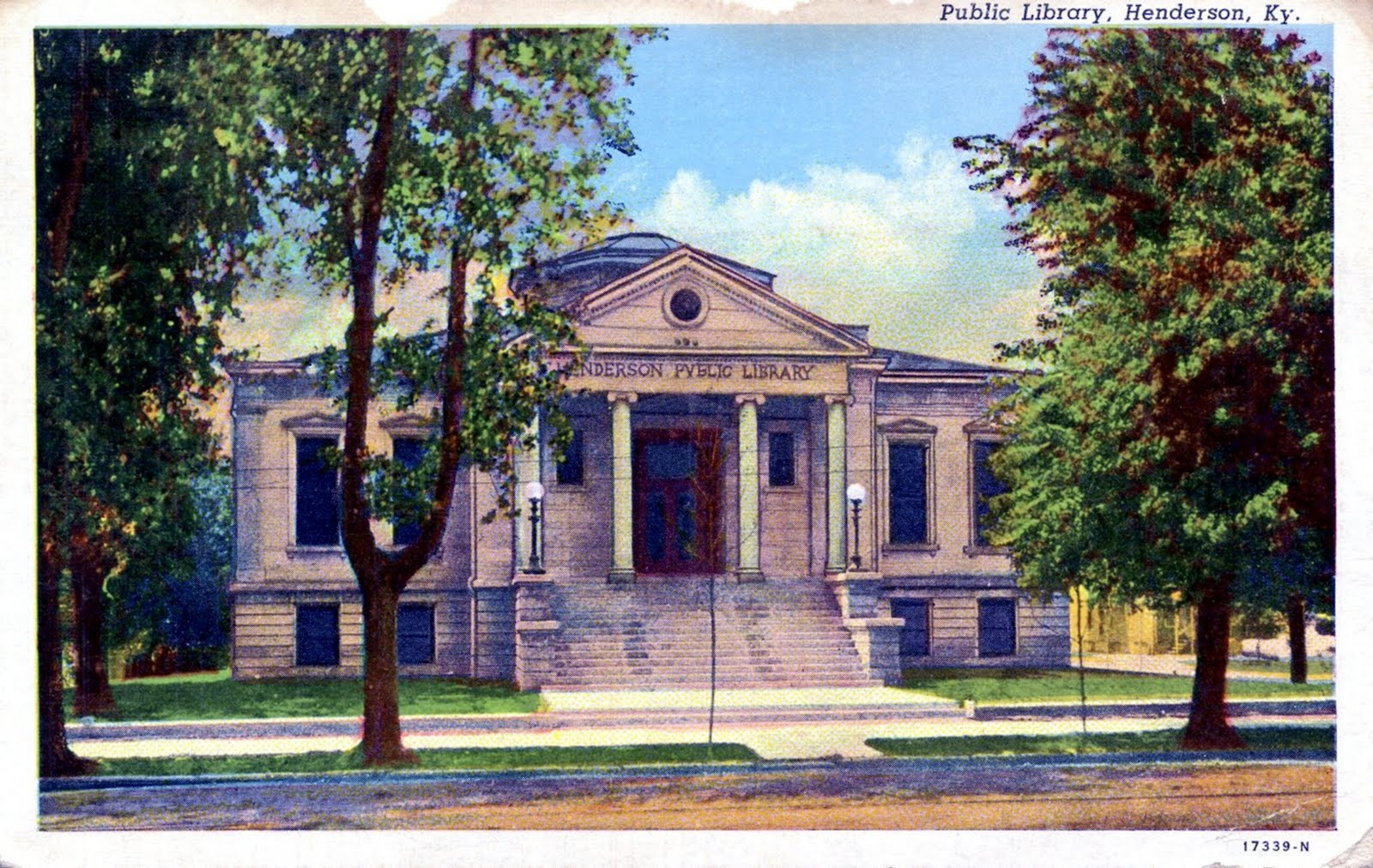 Library Postcards Public Library, Henderson, Kentucky