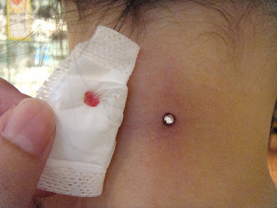 The day after my piercing I was twisting my neck because the muscles were 