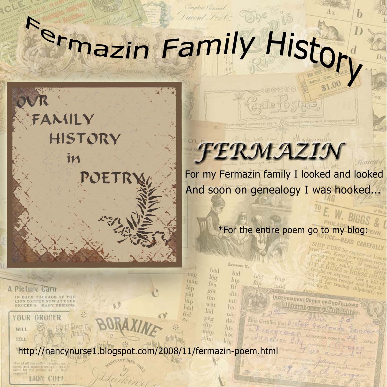 Mary And Me Family History 2010