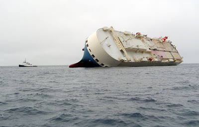 Seacowboys ship in a deep sea