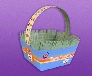 Easter Basket Papercraft