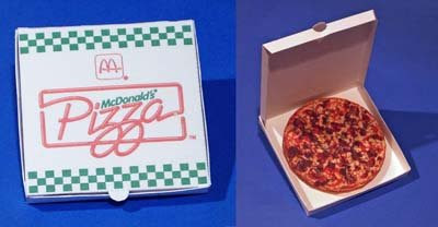 McDonald's Pizza Papercraft