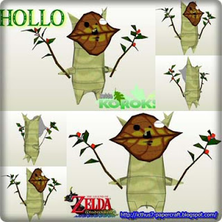 Legend of Zelda Korok Hollo Papercraft