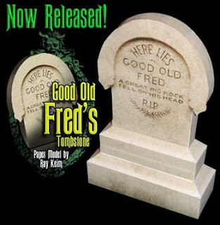 Goold Old Fred Tombstone Papercraft