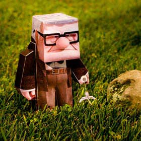 Carl Fredricksen Papercraft