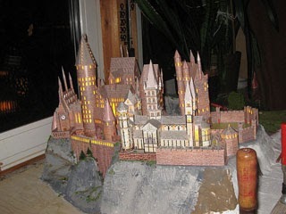 harry potter cardboard castle