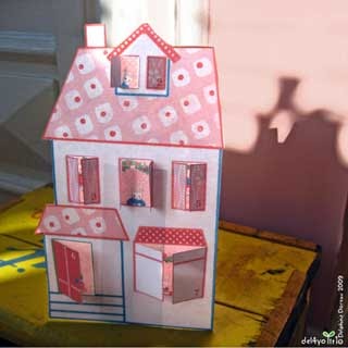 Lovely Christmas House Papercraft ~ Paperkraft.net - Free Papercraft