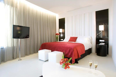 una de las suites del hotel Santos Porta Fira de l'Hospitalet de Llobregat