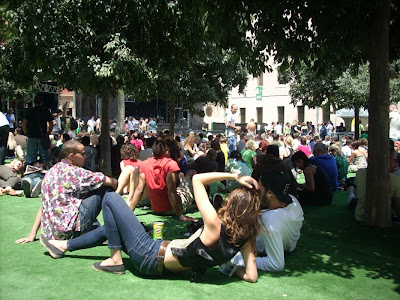 ambiente a primera hora en el SonarVillage