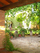 Ausblick vom Grillplatz auf den Garten