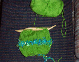 knitted pouch