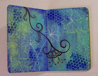altered board book painted