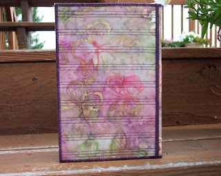 fabric notepad folder back